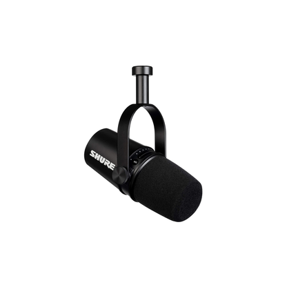 Micrófono Dinámico para Podcast negro Shure MV7