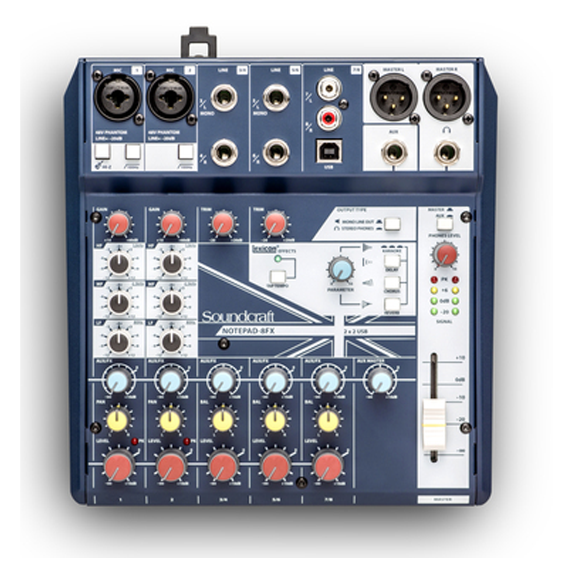 Mezcladora De 6 Canales Soundcraft NOTEPAD-8FX