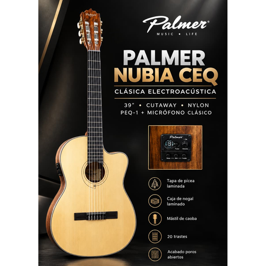 Guitarra electroacústica Palmer NUBIACEQN