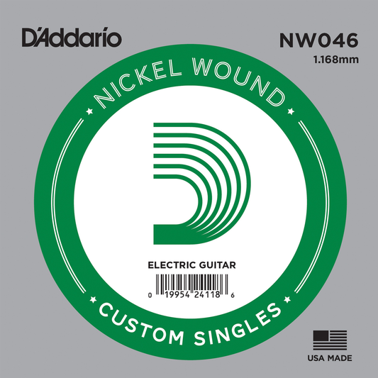 Cuerda .046 entorchada para Guitarra Eléctrica D´Addario NW046