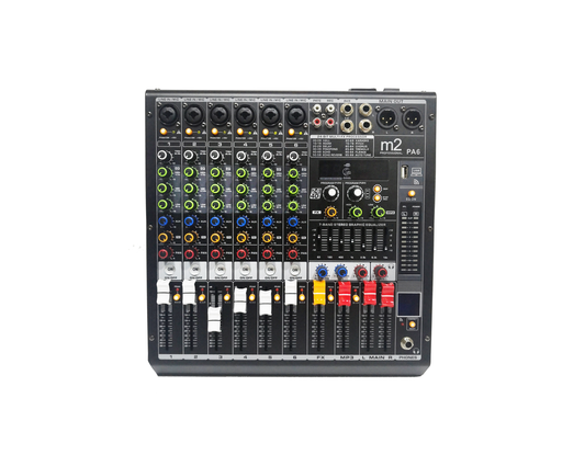 Mezcladora de Audio de 6 canales con Efectos M2 PA6