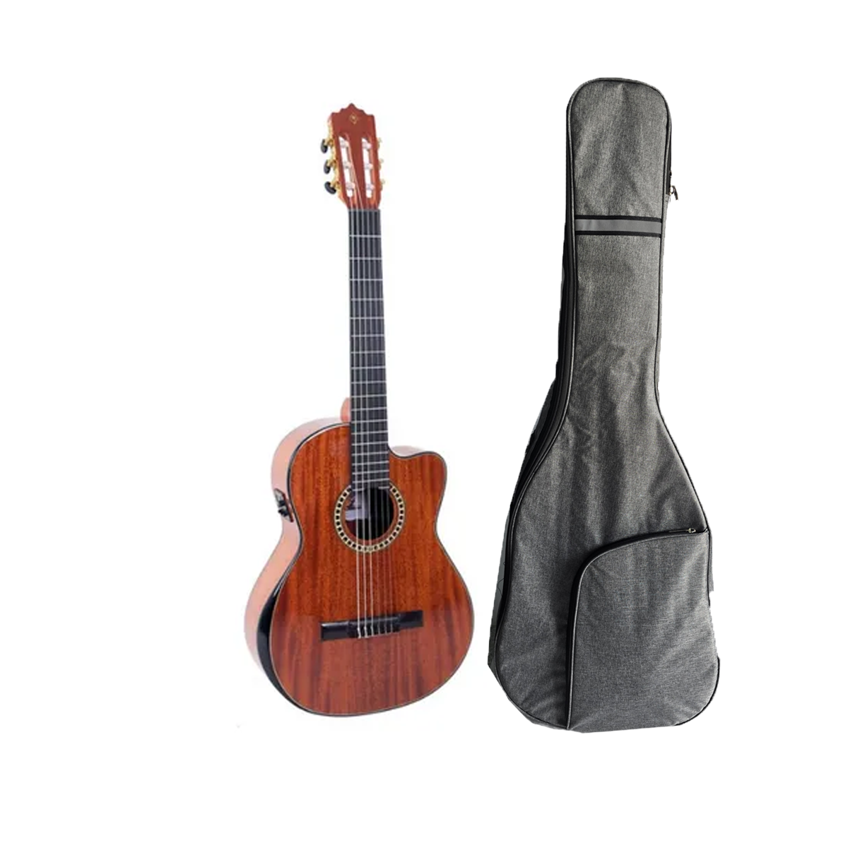 Guitarra electroacústica Plamer PC16CEQMHVP