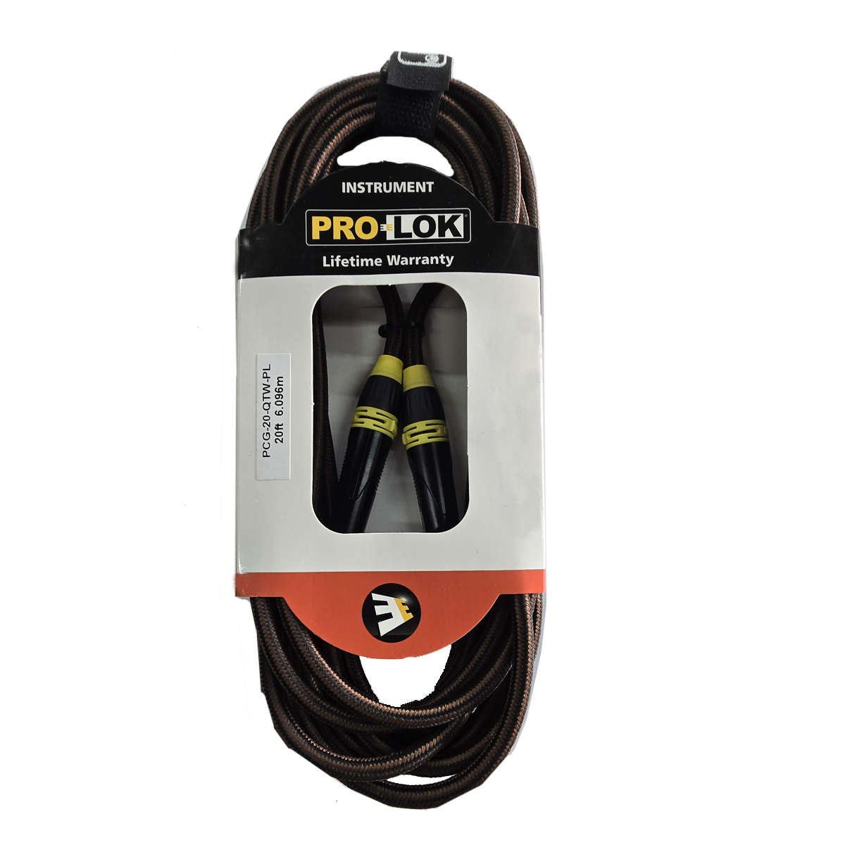 Cable de 1/4 para Instrumento de 20 pies Prolok PCG20QTW