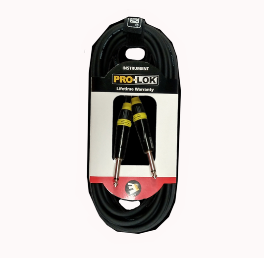 Cable de Instrumento de 1/4 a 1/4 6 Mts Prolok PCG20Q