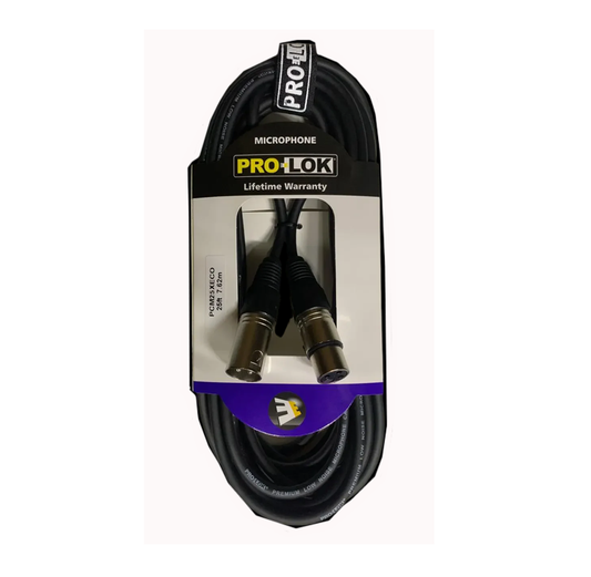 Cable XLR a XLR de 25 pies Prolok PCM25X