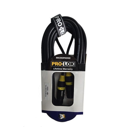 Cable para micrófono de 25 pies Prolok PCM25XBKPL