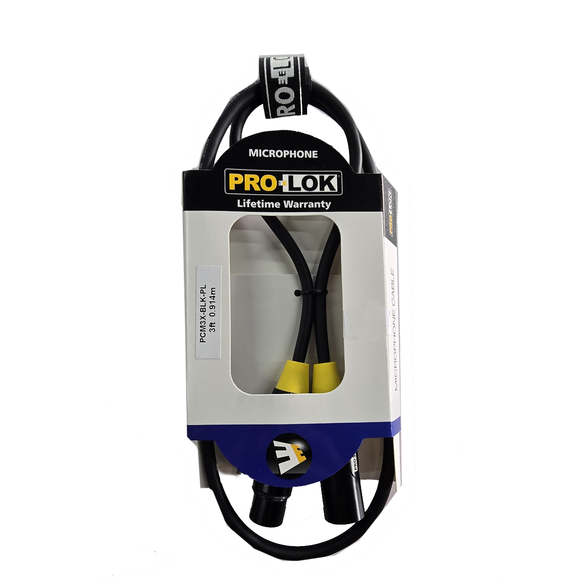 Cable de 3 pies de XLR a XLR PROLOK PCM3XPL