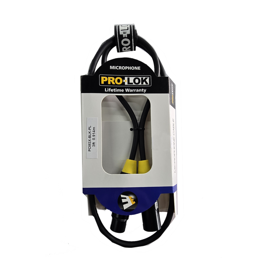 Cable de 3 pies de XLR a XLR PROLOK PCM3XPL