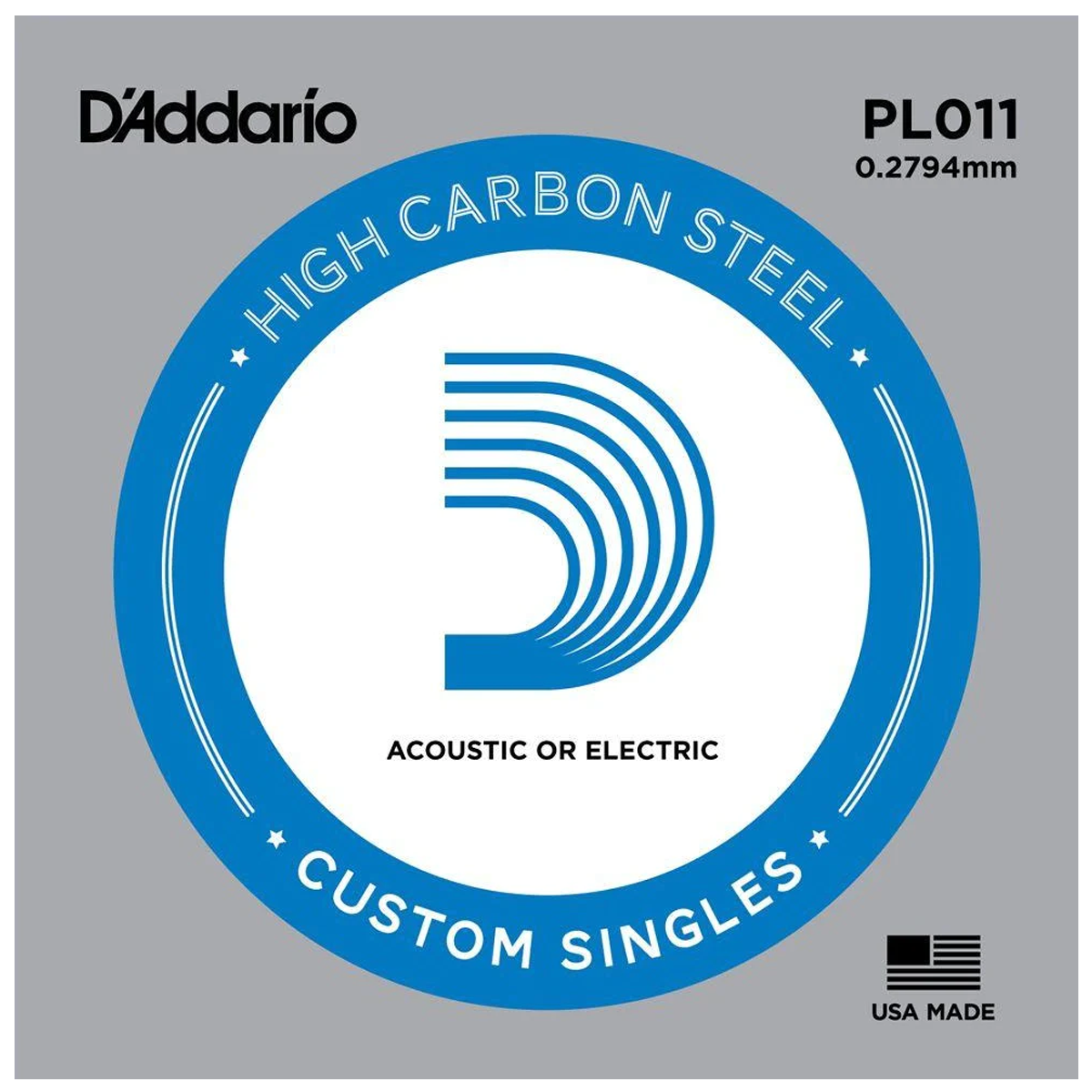 Cuerda 0.11 para Guitarra D´Addario PL011