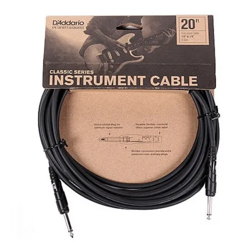 Cable para Instrumento de 20 pies Planet Waves PWCGT20