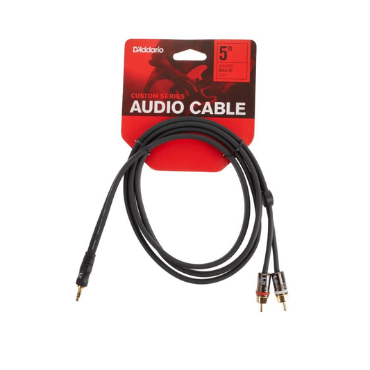 Cable de 3.5 St a 2 RCA D´Addario 5 pies PWMP05