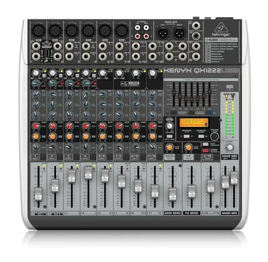 Mezcladora de 12 Canales con USB Behringer QX1222USB