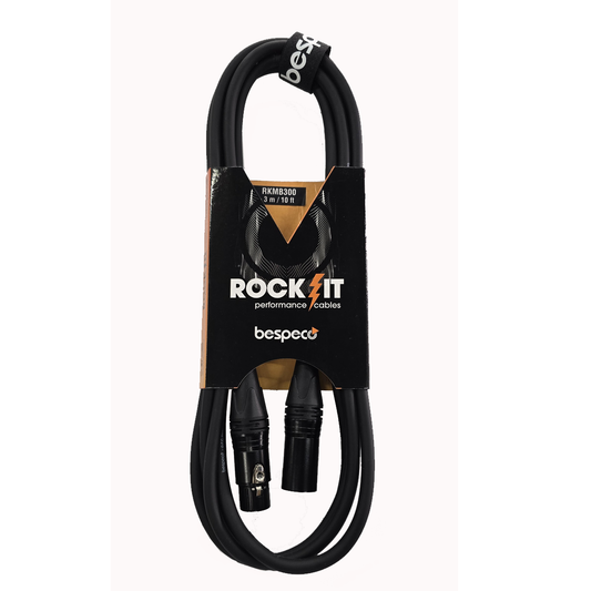 Cable para micrófono de 3 Mts Bespeco RKMB300