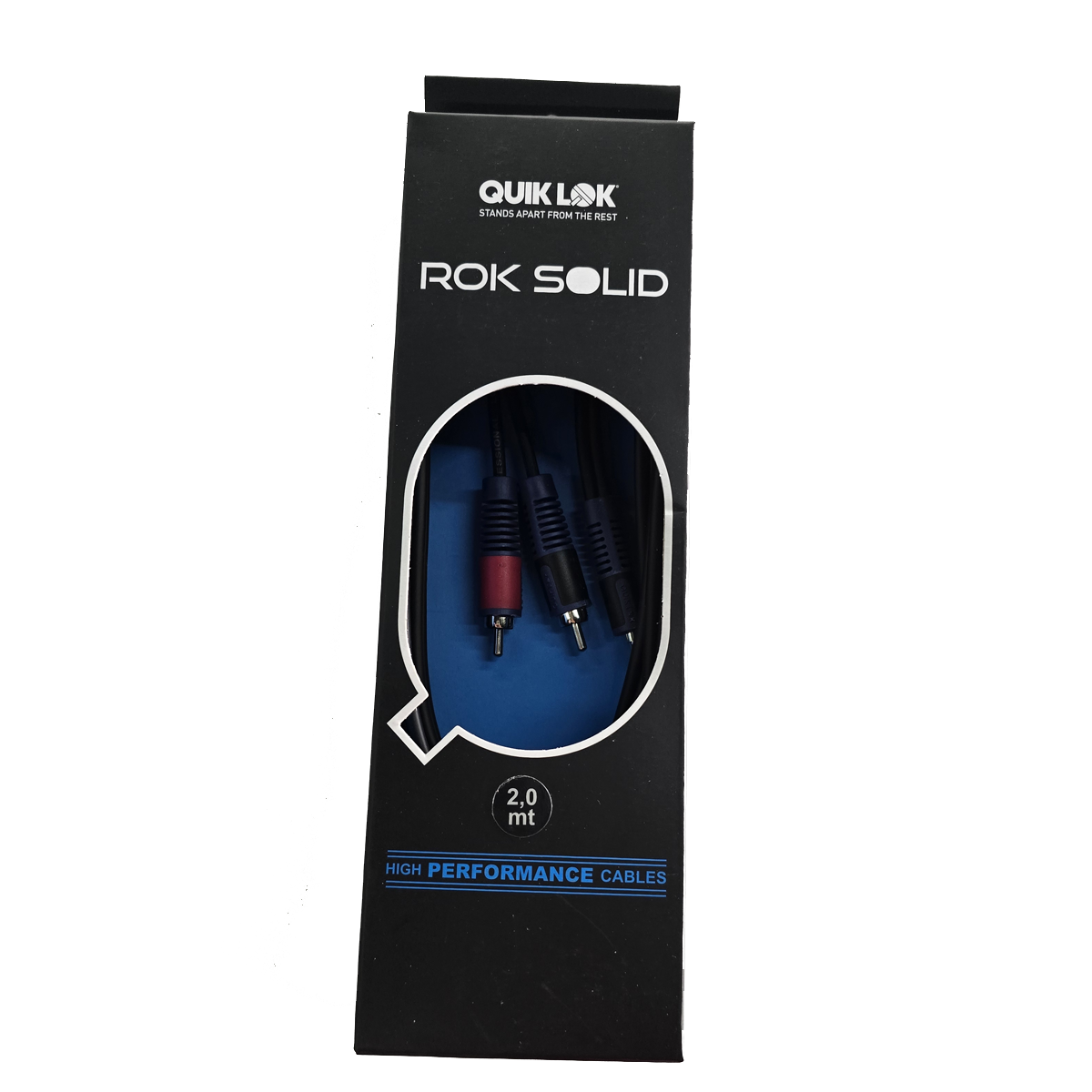 Cable de 3.5 St a dos RCA de 2 Mts QUIKLOK RKSA1502