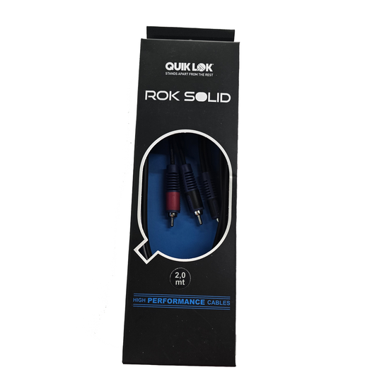 Cable de 3.5 St a dos RCA de 2 Mts QUIKLOK RKSA1502