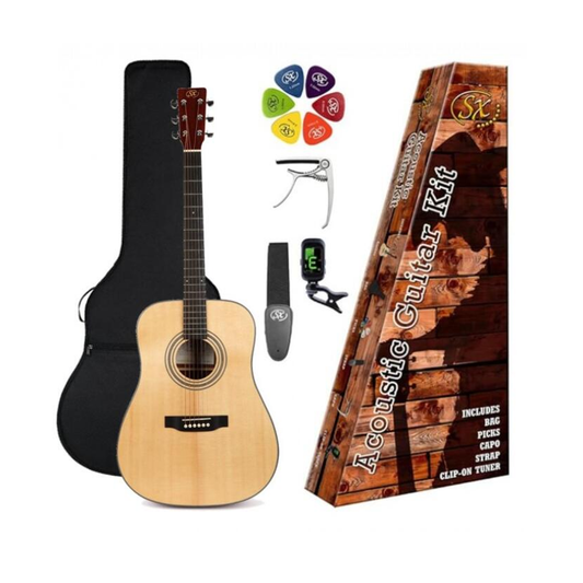 Guitarra acústica estilo tejana KIT SX SD704K