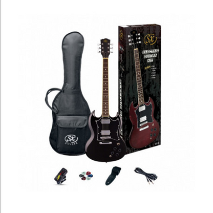 Guitarra Eléctrica Sx En Combo SE4SKBK