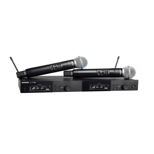 Micrófono Inalámbrico Doble de Mano Shure SLXD24DB58