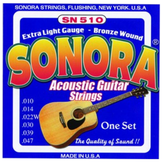 Juego de cuerdas de metal para acústica Sonora SN510