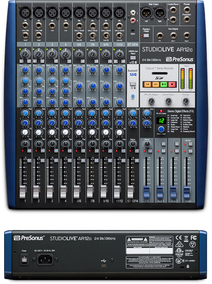 Mezcladora de 12 canales con efectos Presonus AR12C