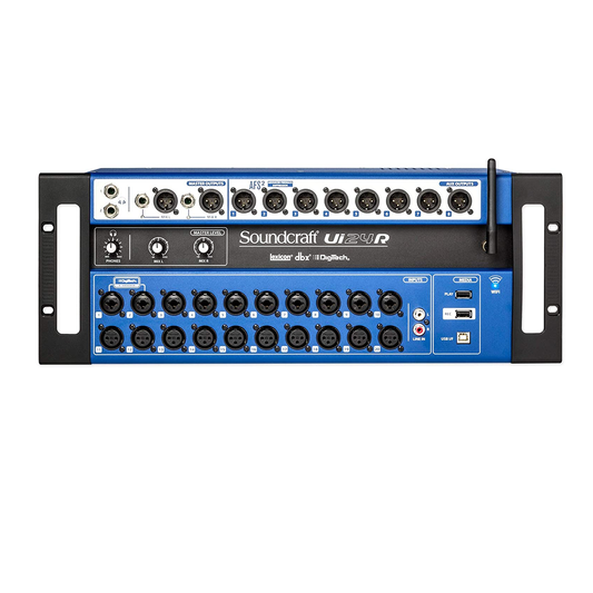 Mezcladora Digital De 24 Canales Con Grabador Multipista Ui24R