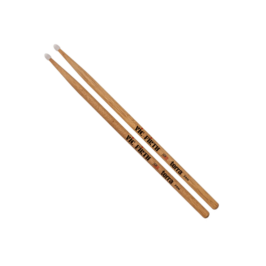 Bolillos 7A Vic Firth serie Terra punta de nylon VF7ATN