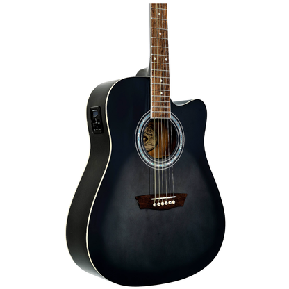 Guitarra Electroacústica Washburn Kit Completo WA90CETBBPACK