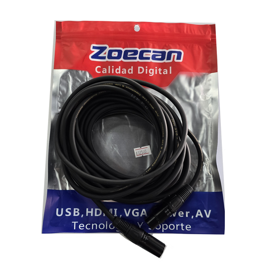 Cable de XLR a XLR de 8 Mts ZoeCan YN100-8