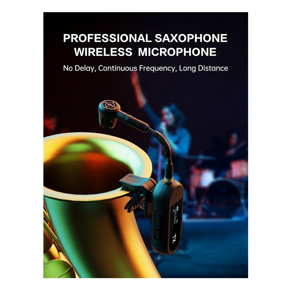 Sistema de Micrófono Inalámbrico  para Saxofón y Trompeta YXG M-03