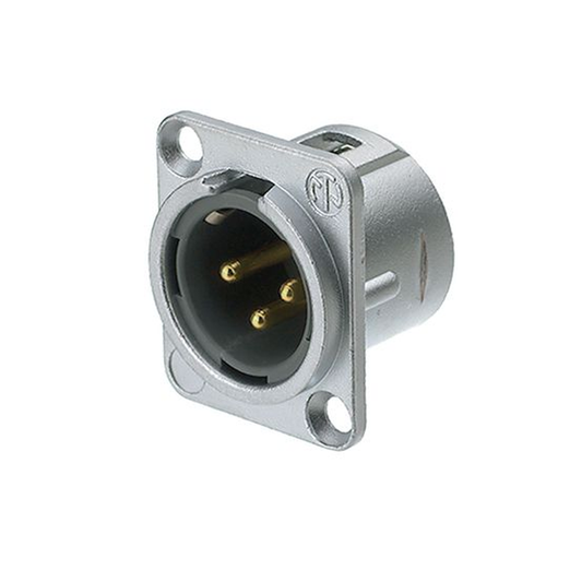 Conector chasís xlr macho Neutrik NC3MDL1