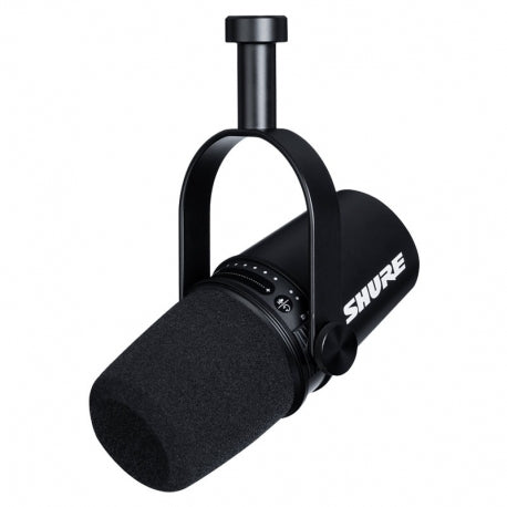 Micrófono Dinámico para Podcast negro Shure MV7